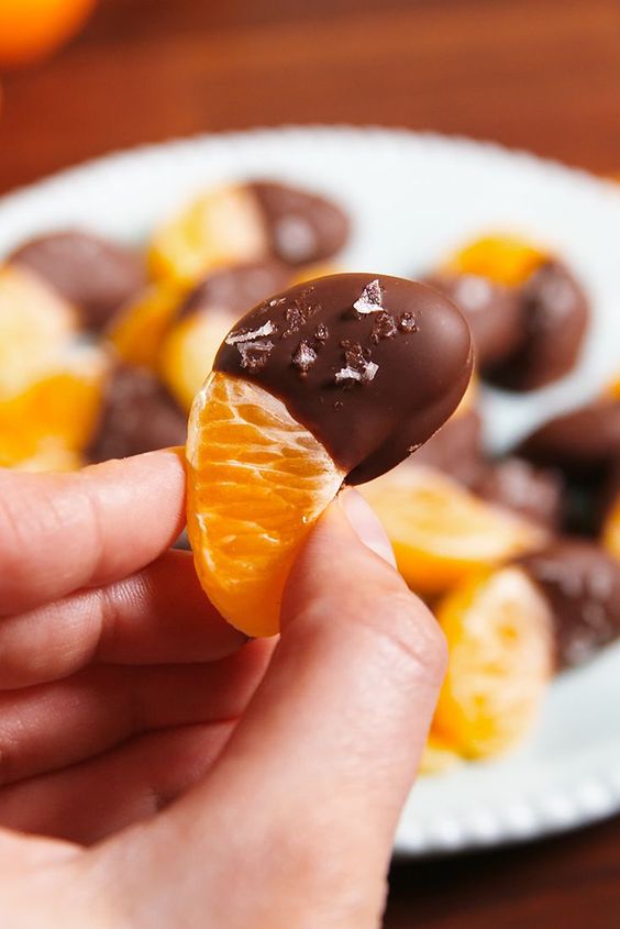 Mandarinas con Chocolate