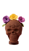 Calavera con flores