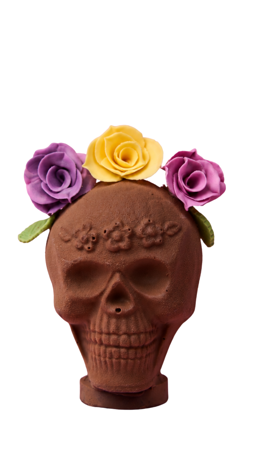 Calavera con flores