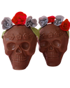 Calavera con flores